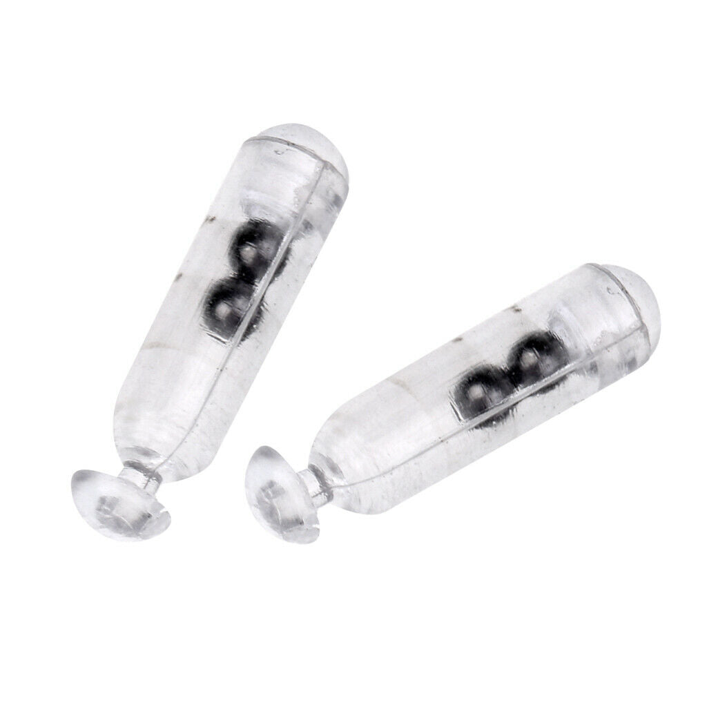 40x White Fishing Rattles Fishing Lure Metal Ball