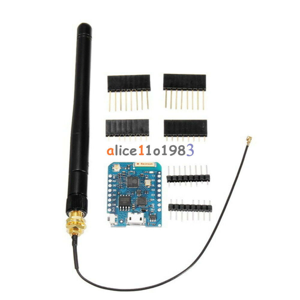 D1 Mini V1.1.0 -16 Module+2.4G Wireless SMA Antenna Extension ESP8266 Connector