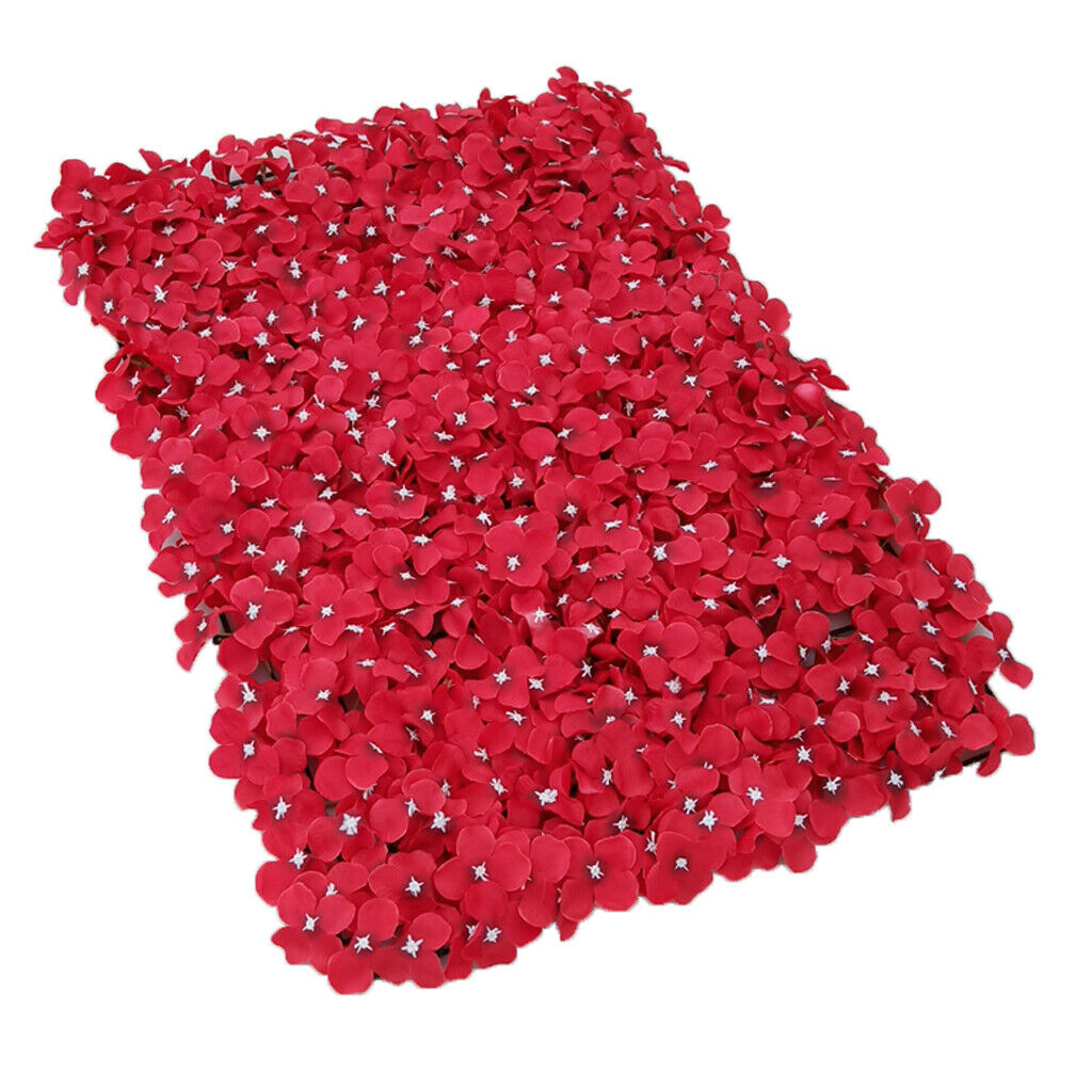 1 Piece Artificial Flower Wall Panels Wedding Venue Decor  Red