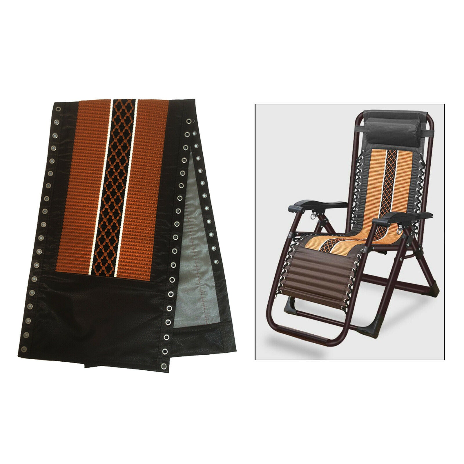 Replacement Fabric for Recliners Zero Chair Patio Anti Chair yellow splicing