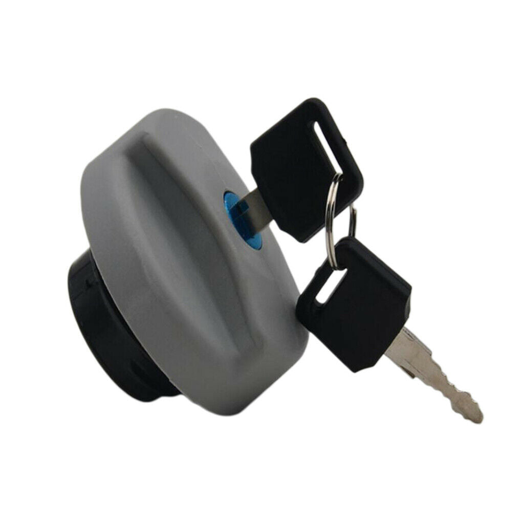Gray Fuel Tank Filler Cap Plug 2Keys For Vauxhalls Opels Zafira Tigra Meriva