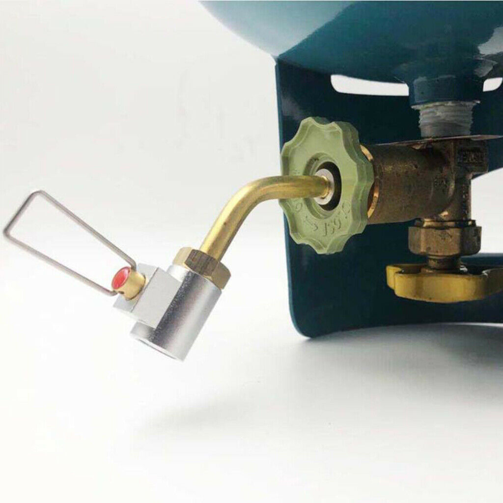 Lightweight Metal Propane Tank Adapter Gas Tank Inflatable Valve for Stove