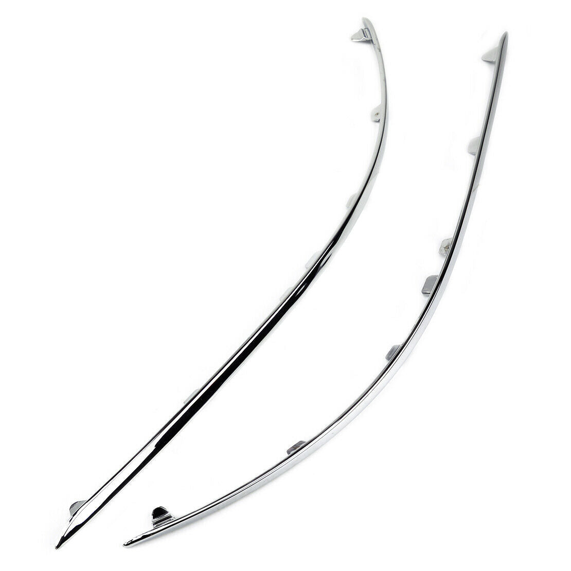 2x Chrome Front Bumper Fog Light Trim Moulding Fit For Mercedes W204 C300 C350
