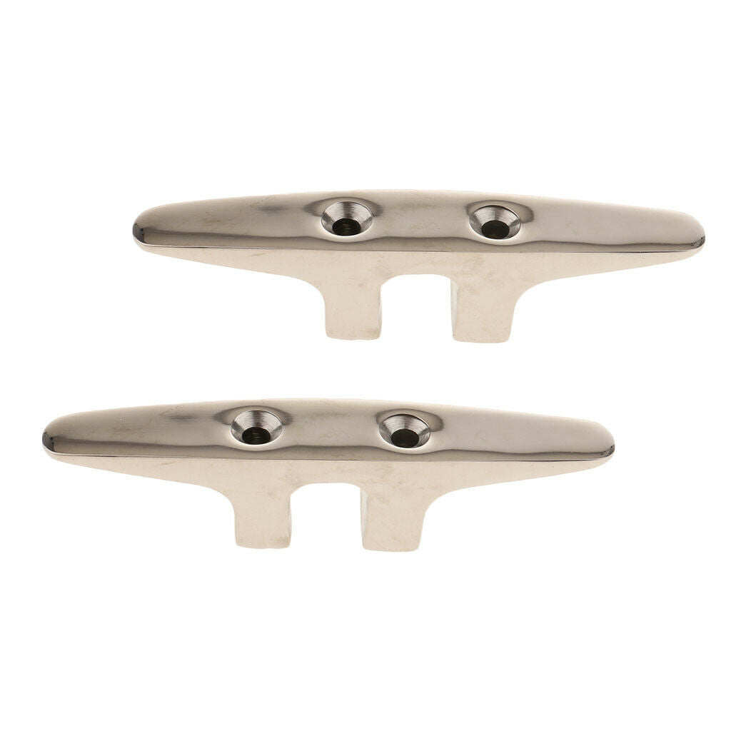 2pcs Boat Mooring Cleat Open Base Dock Cleat For Yacht Ship Kayaks Canoes