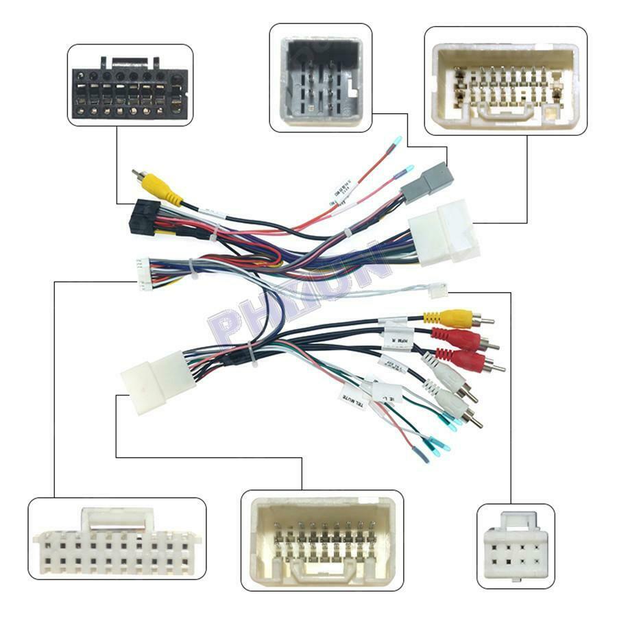 For 2018-2020 Mitsubishi Pajero 16Pin Audio Wiring Harness w/ Canbus Box Adapter
