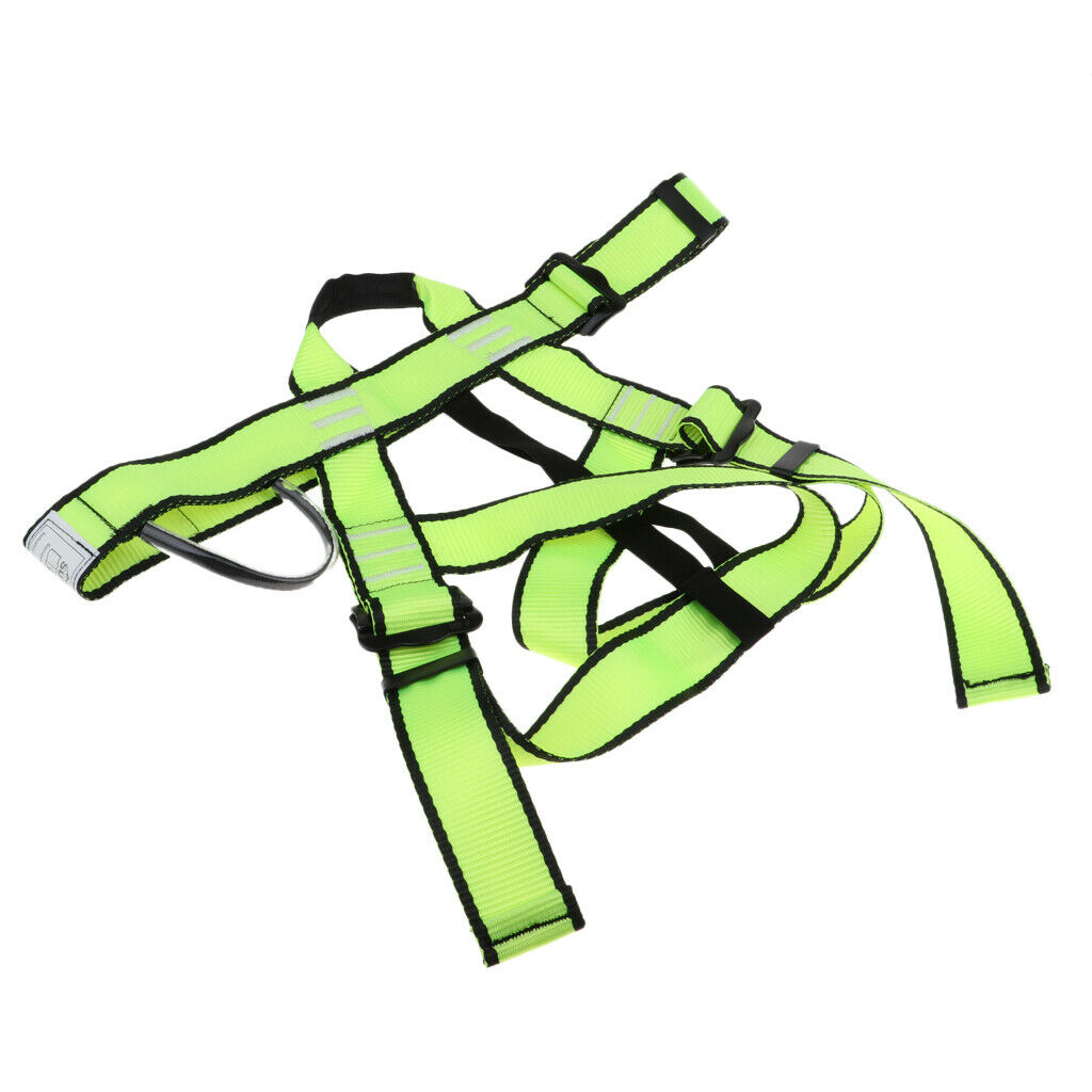 Climbing Harness,Safe Seat Belts for Tree/Rock Climbing Training Caving Green