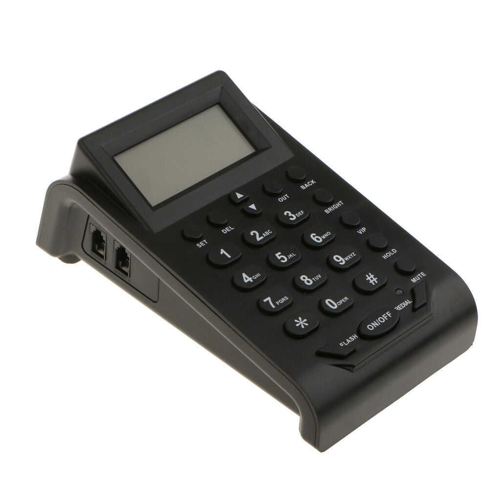 Telephone Headset Customer Service Phone Call Center w/ Dial Pad Black