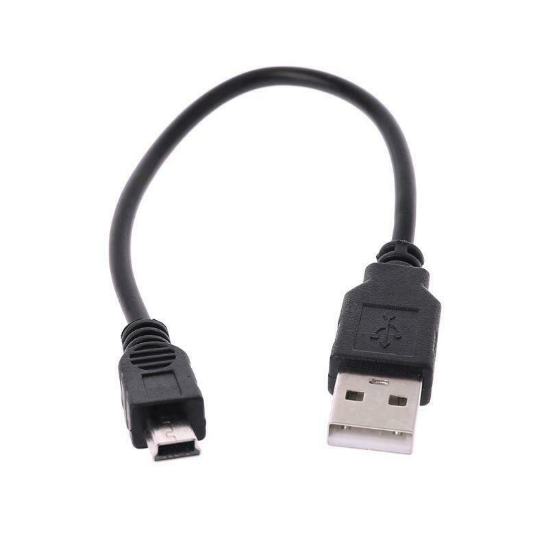 Short USB 2.0 A Male to Mini 5 Pin B Data Charging Cable Cord wire Adapter