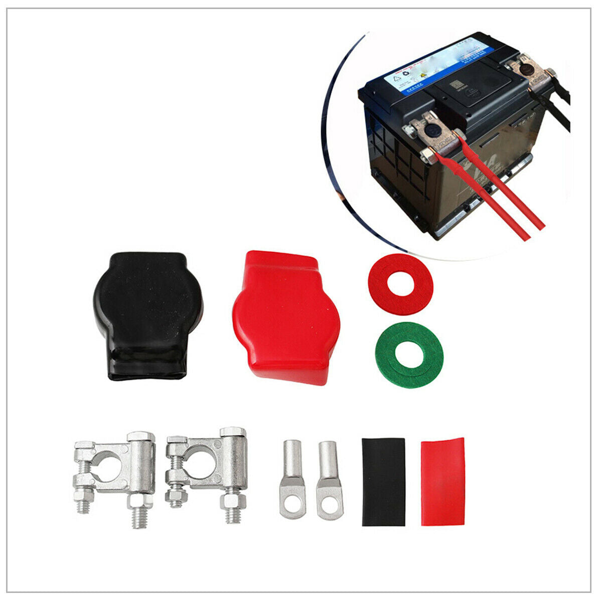 1 Set of Universal Zinc Alloy Battery Terminal Top Wiring Kit For Ship RV Car