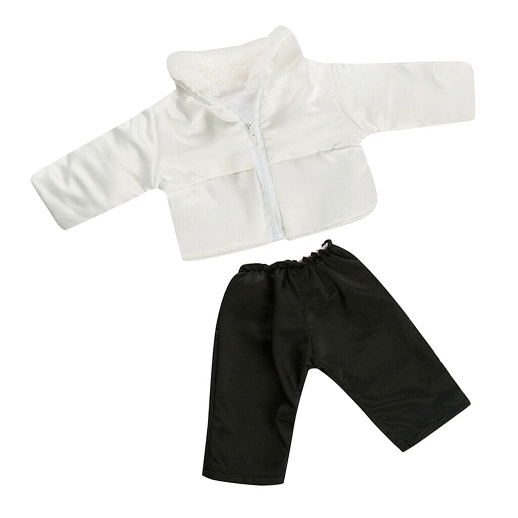 2Pieces/set Handmade Outfits Winter Coat Down Jacket Pants Clothing Dress-up