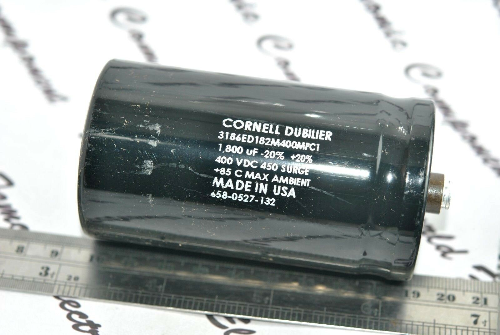 1pcs - CDE 1800uF (1800µF) 400V 3186ED182M400MPC1 Screw Terminal Capacitor