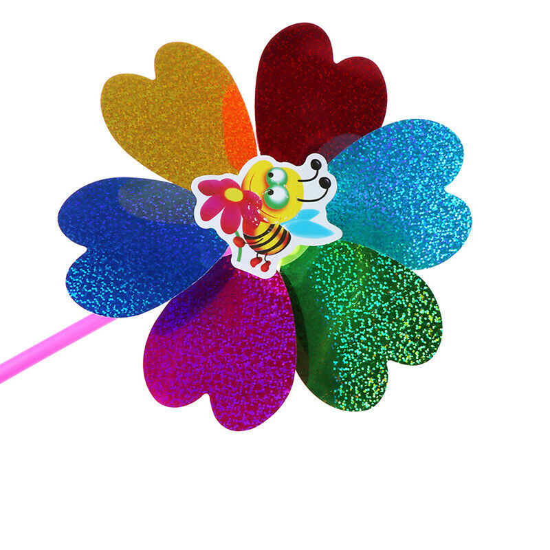 Colorful Sequins Windmill Wind Spinner Home Garden Yard Decoration Kids T.l8