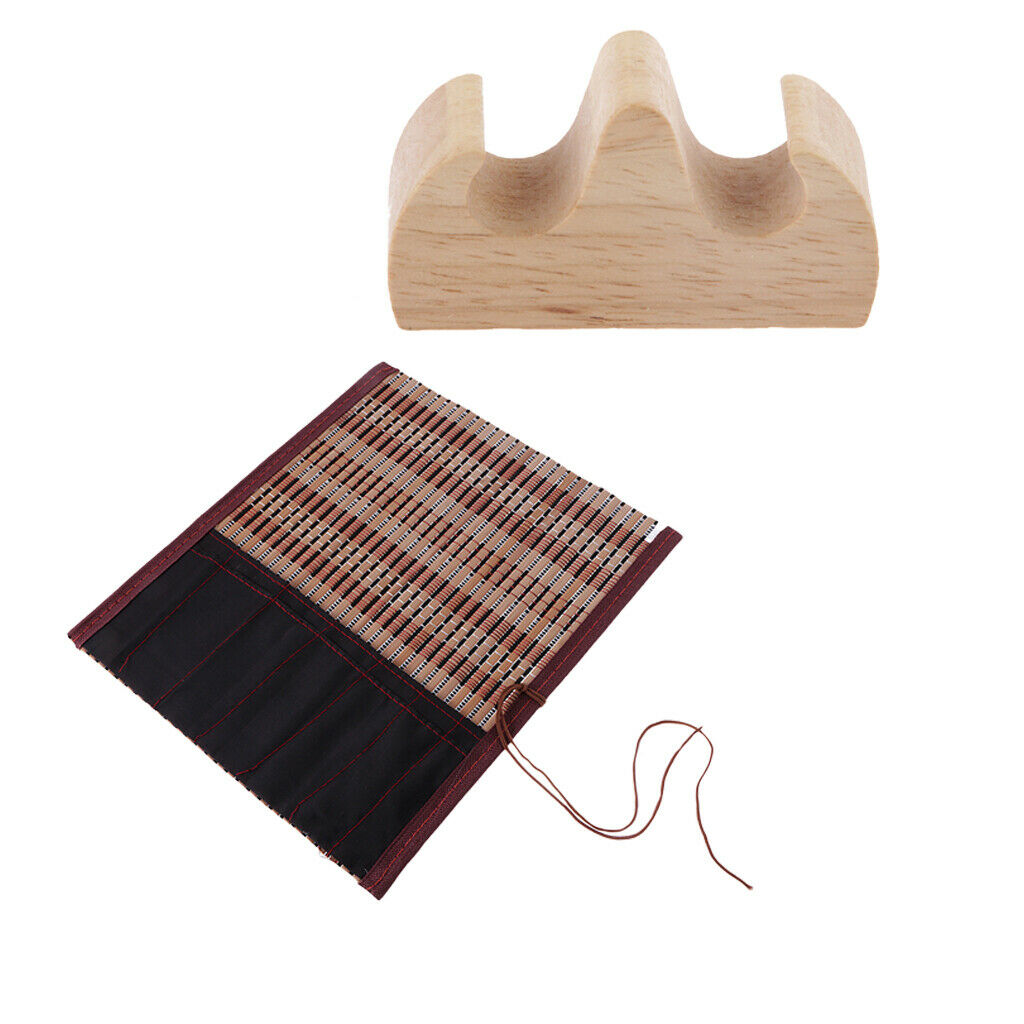 2 in 1 Japanese Chinese Calligraphy Supplies Artists Drawing-1 x Chinese Wood