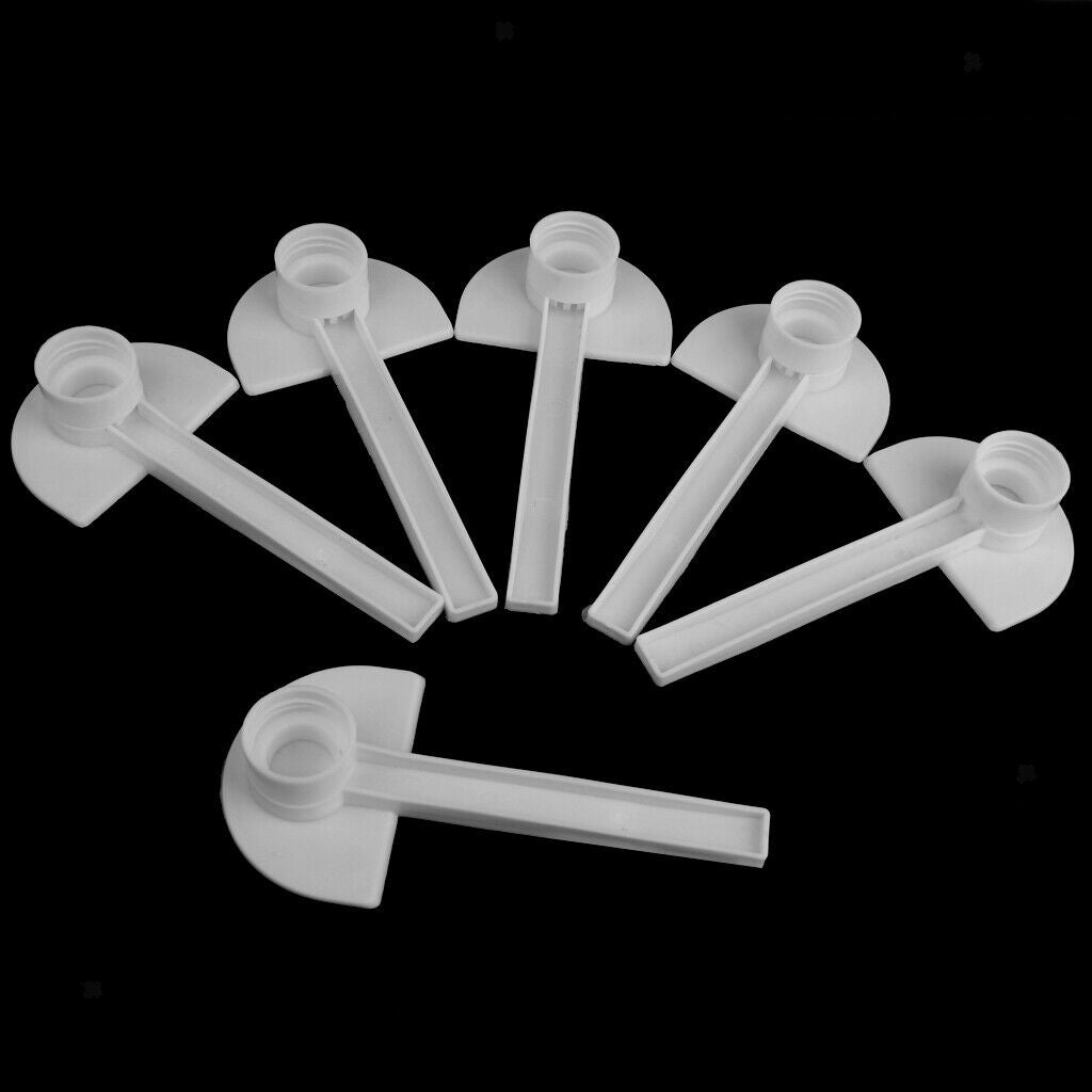 6x Plastic Beekeeping Honey Entrance Feeder + 5 Queen Cage Clip Bee Catcher Tool