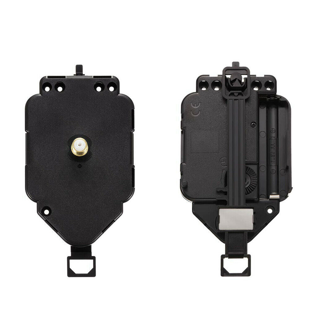 Quartz Clock Movement with Shaft Black Battery Powered Motor DIY Repair Set