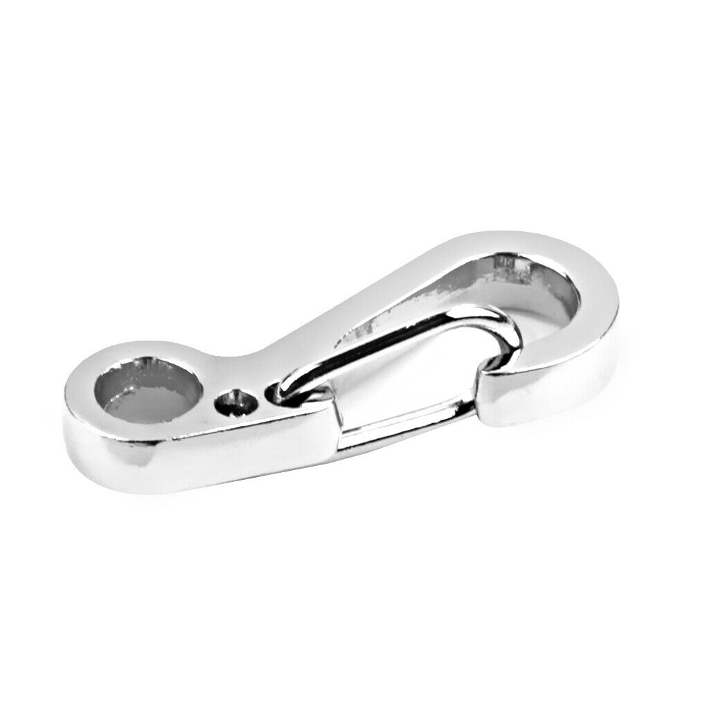 20x Outdoor Split Keychain Buckle Clasp Ring Clip Carabiner Spring Hook