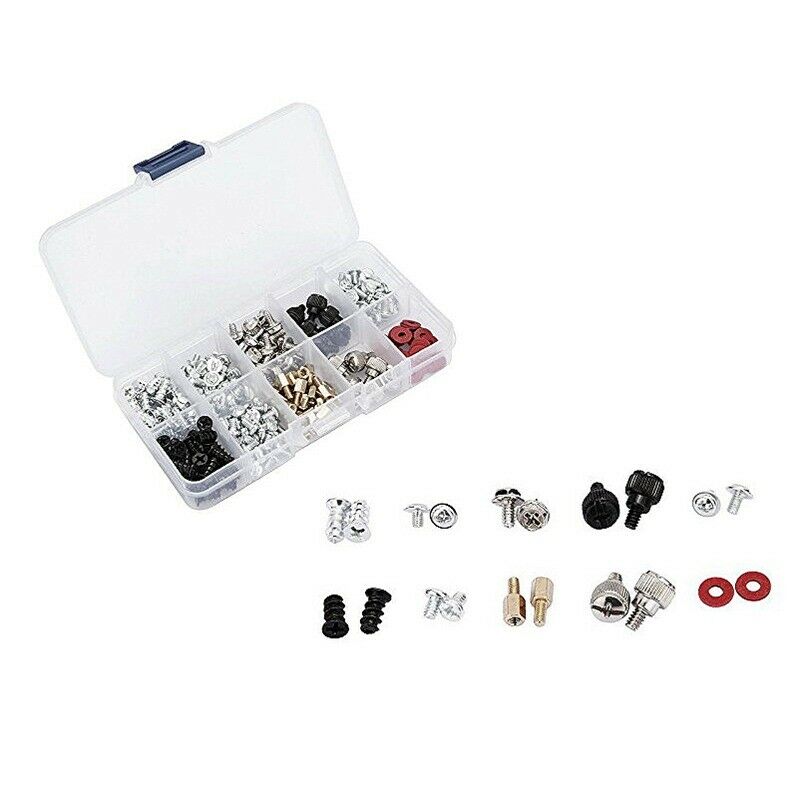 228pcs Personal Computer Screws & Standoffs Set Assortment Kit for Mother BoarE3