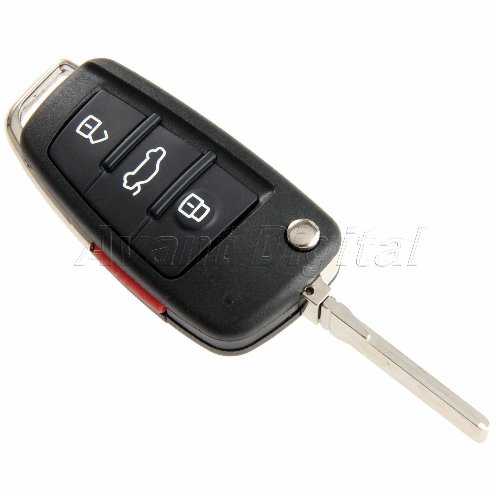 Uncut Blade Car Remote Key Fob Shell Replacement Case For  A6 A4 A2 A8 TT Q7