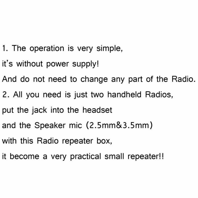 1xRPT-2D Repeater Control Box For Two Way Radio Walkie Talkie Two Transceiver CA