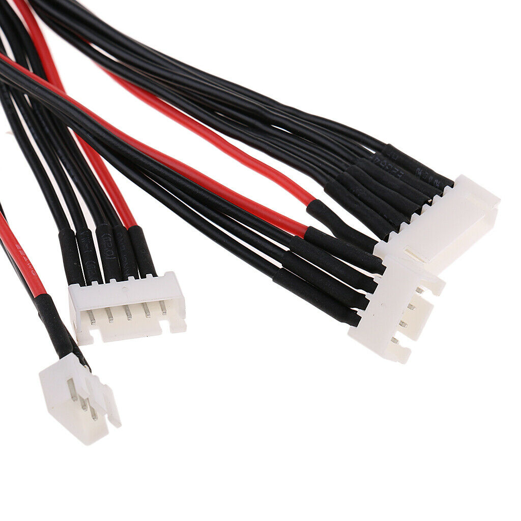 4 Pieces 2s 3s 4s 6s 20cm Lipo Charging Cable For Lipo Balance Cable