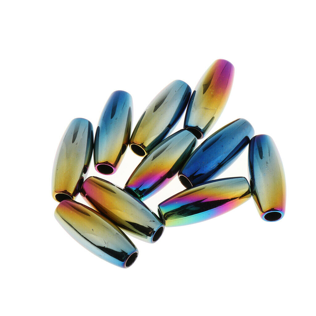 Pack Of 10pcs Hair Tube Beads Dreadlocks for Beards & Hair Decoration DIY