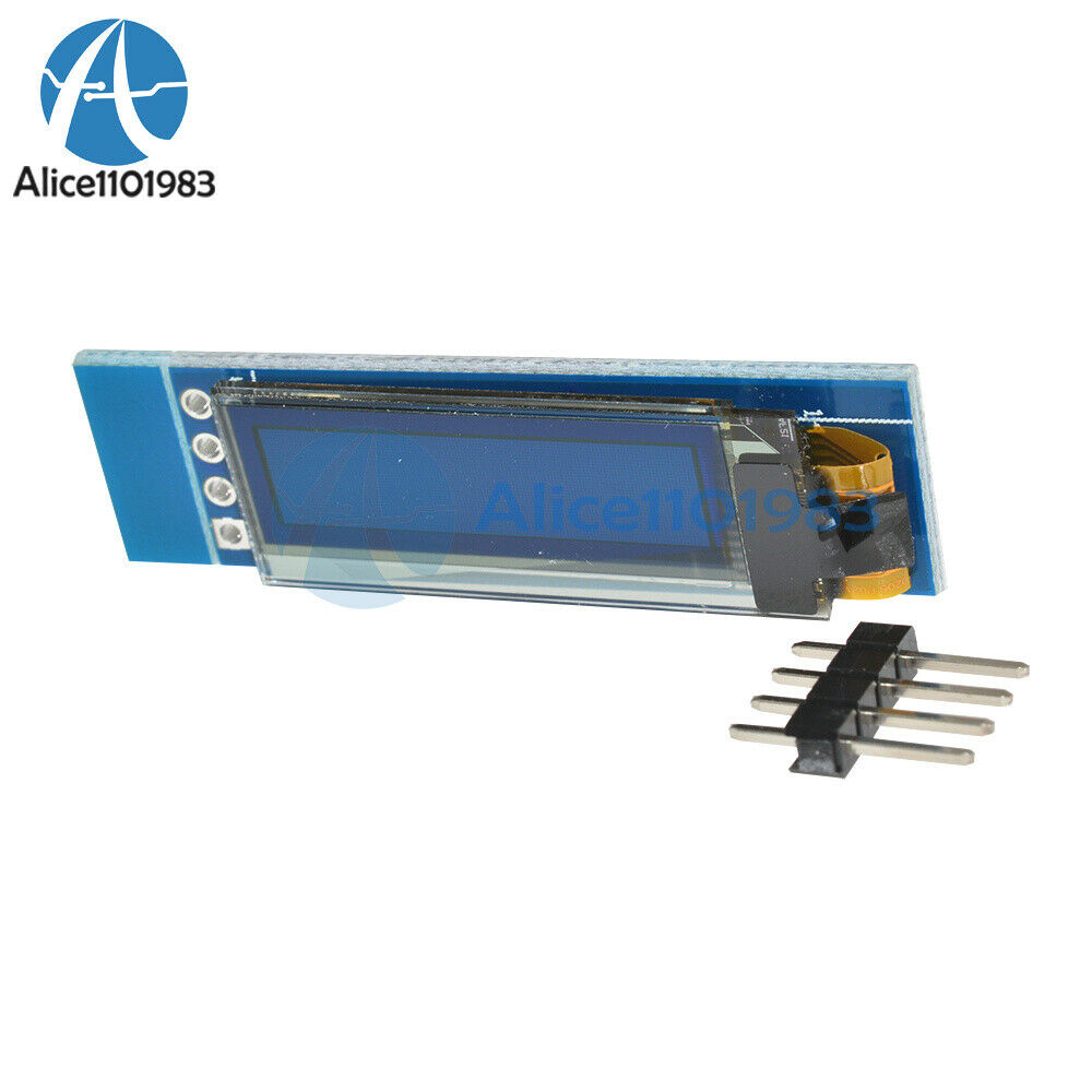 2x IIC I2C 0.91" 128x32 OLED LCD Display Module White For Arduino PIC SSD1306 IC