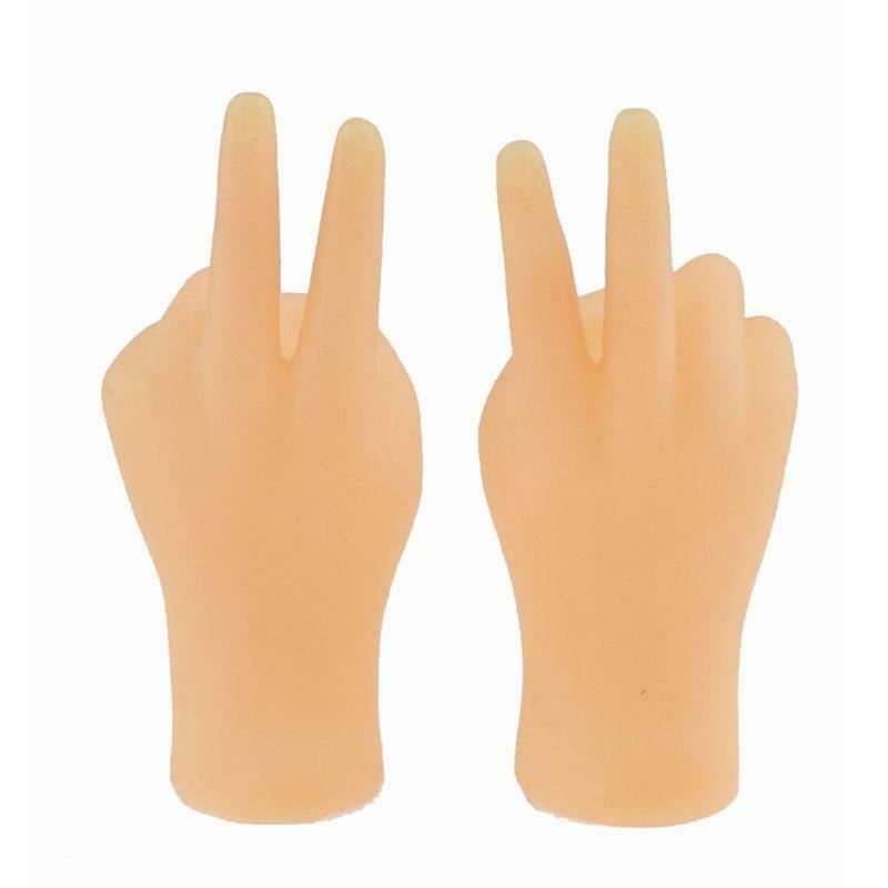 2pcs Hand Finger Puppets Soft Realistic Feeling Finger PuppetsScissors Game Fun