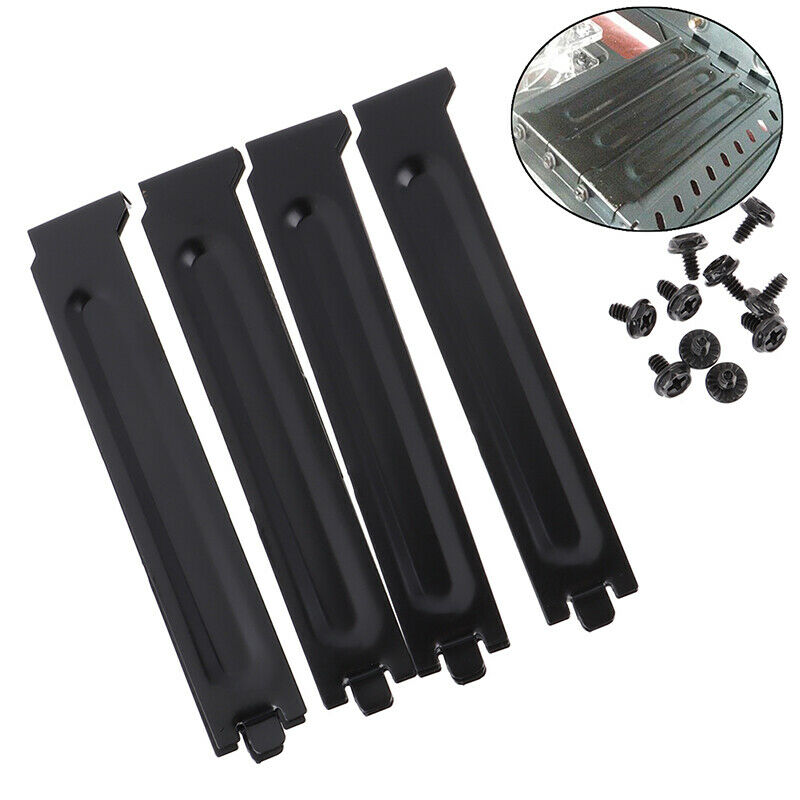 10 x Black PCI Chassis Slot Covers Bracket with Screws Blanking Pl~j fk sgL Rf