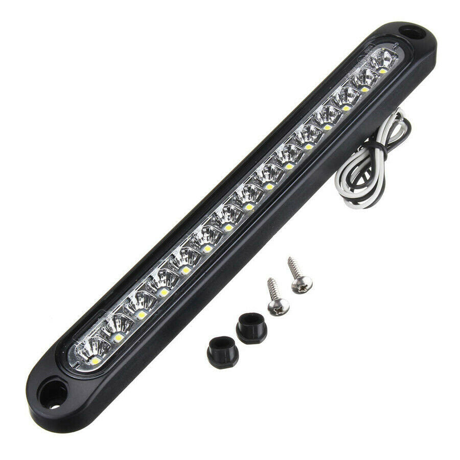 White Color LED Car Truck Tail Brake Stop Light Bar Strip Signal Lamp Waterproof