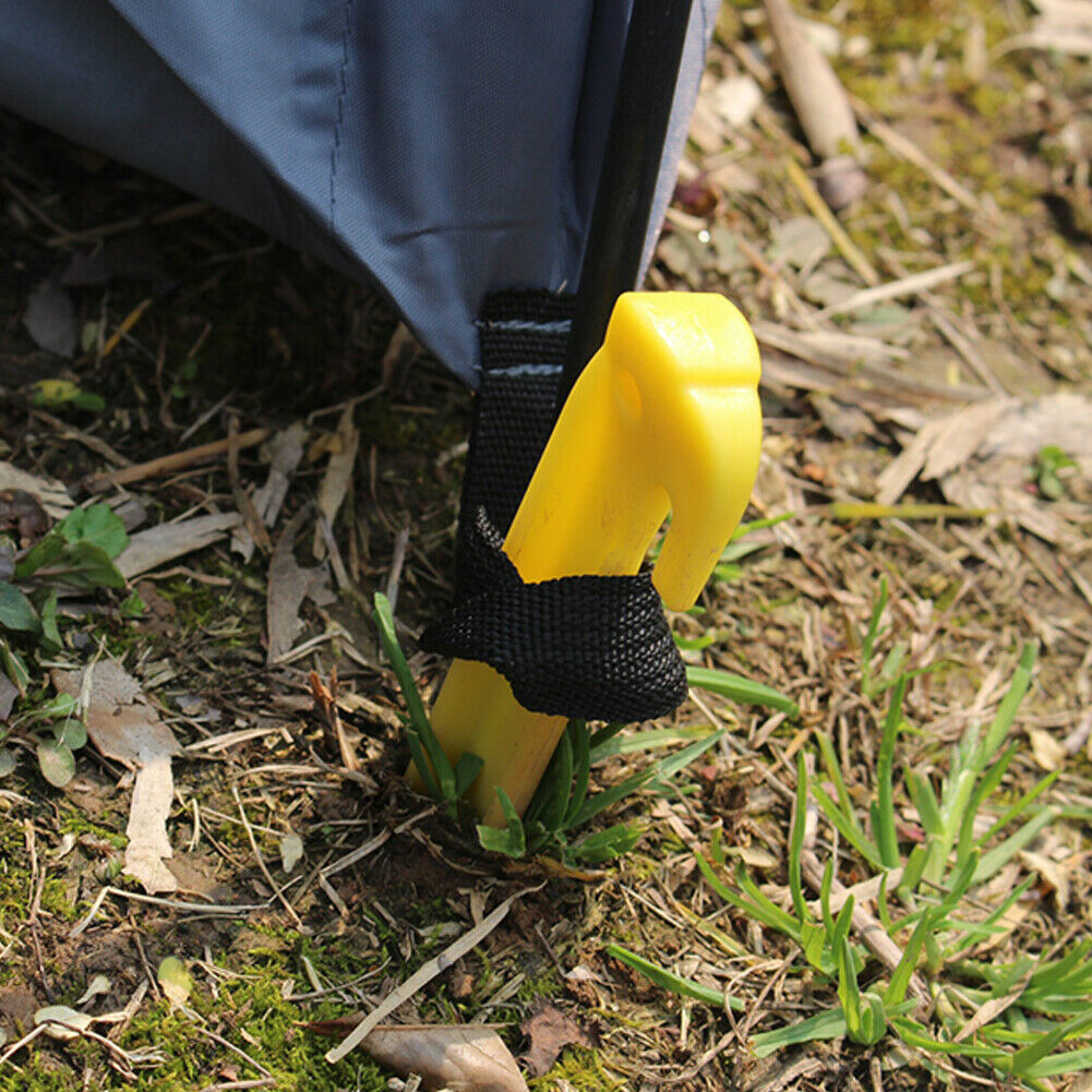 Plastic Tent Pegs Durable Spike Hook Awning Camping Caravan Pegs Accessory HN US