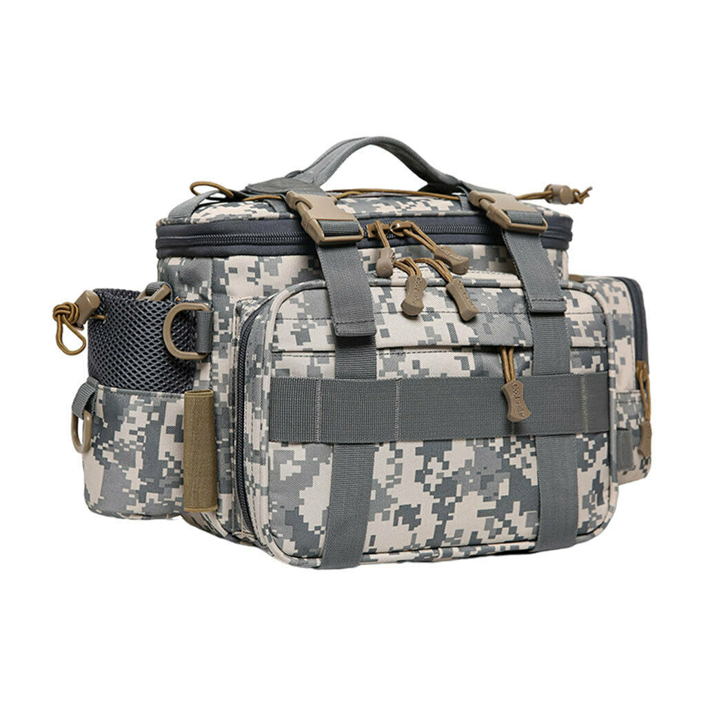 Fishing Tackle Bag Shoulder Storage Bag Organizer for Fishing Outdoor Hiking