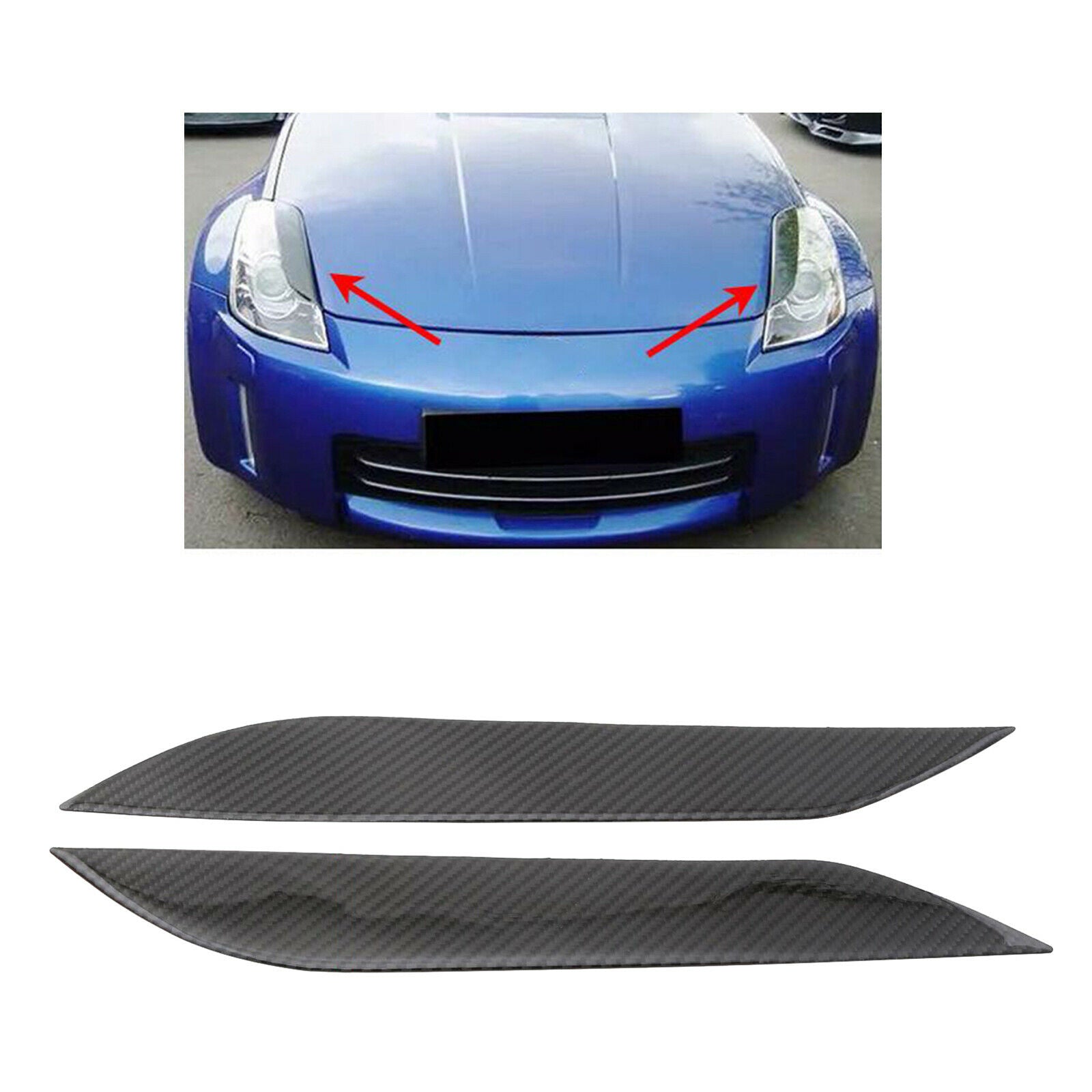 Car Front Bumper Lip Splitter Fins Body Spoiler Decor Refit Decorative