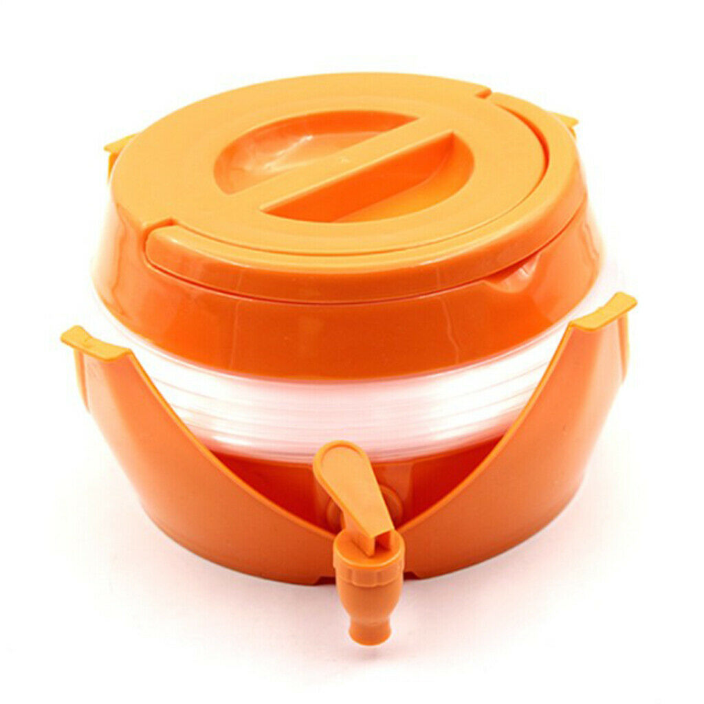 Collapsible Water Container, 5.5L Portable Folding Water Carrier with Tap, -