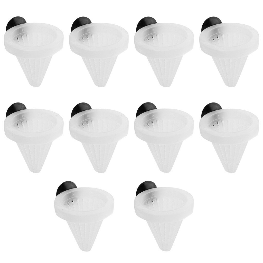 10x ABS Aquarium Tank Worm Feeder Cone Feeding Frozen Brine Shrimp   Food