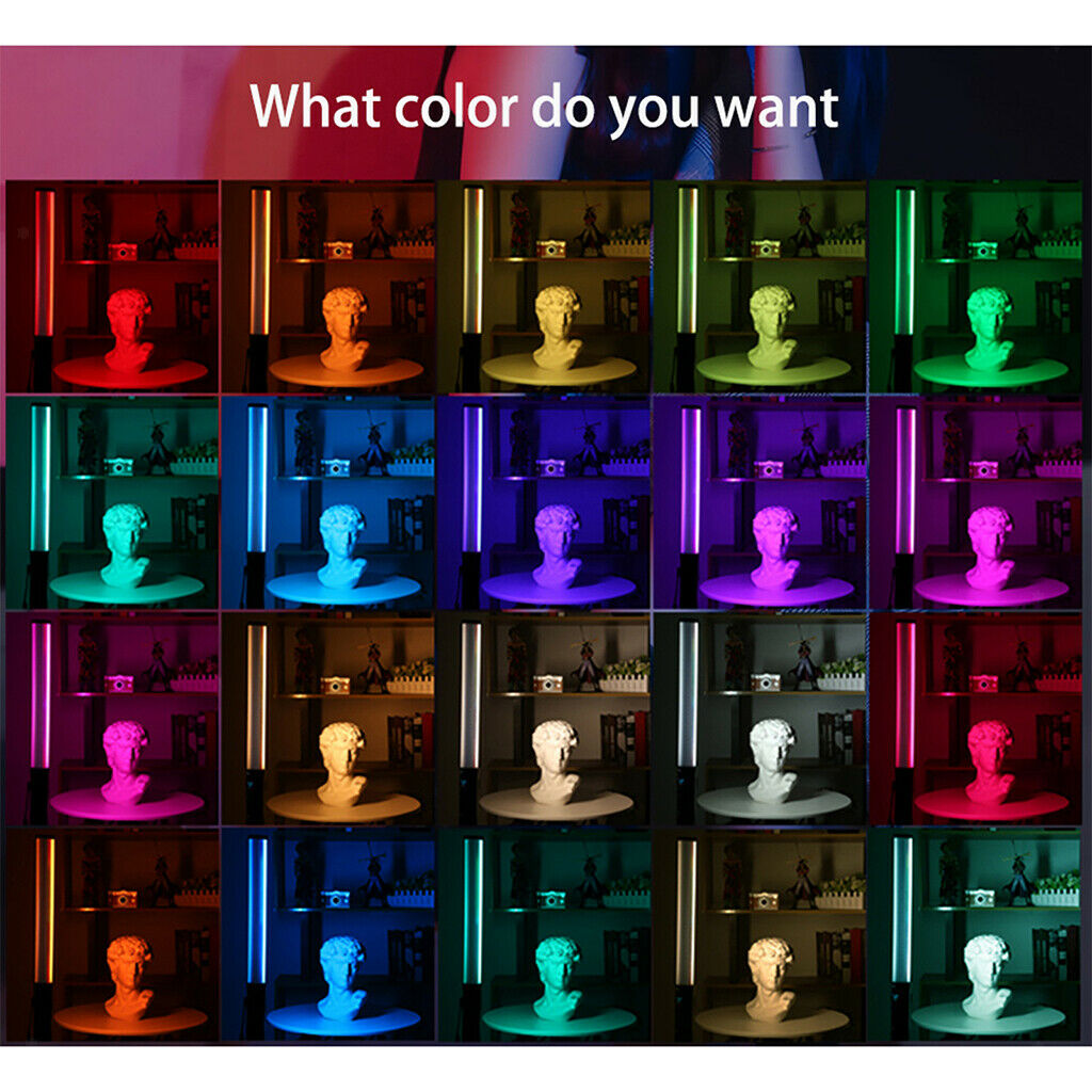 RGB Video Light Wand Photography Light 1000 Lumens 10 Brightness Levels