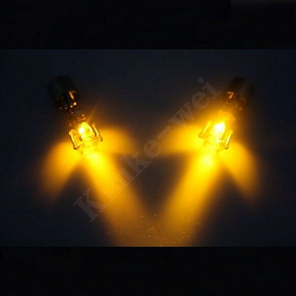 1 Pair Yellow Color Light Up Led Earrings New