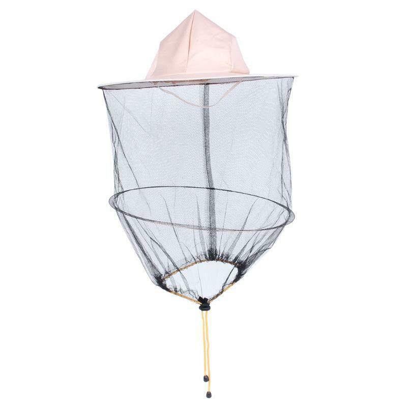 Bee Hat Beekeeping Denim Net Head Face Protector Cap Mosquitoes Outdoor Camping