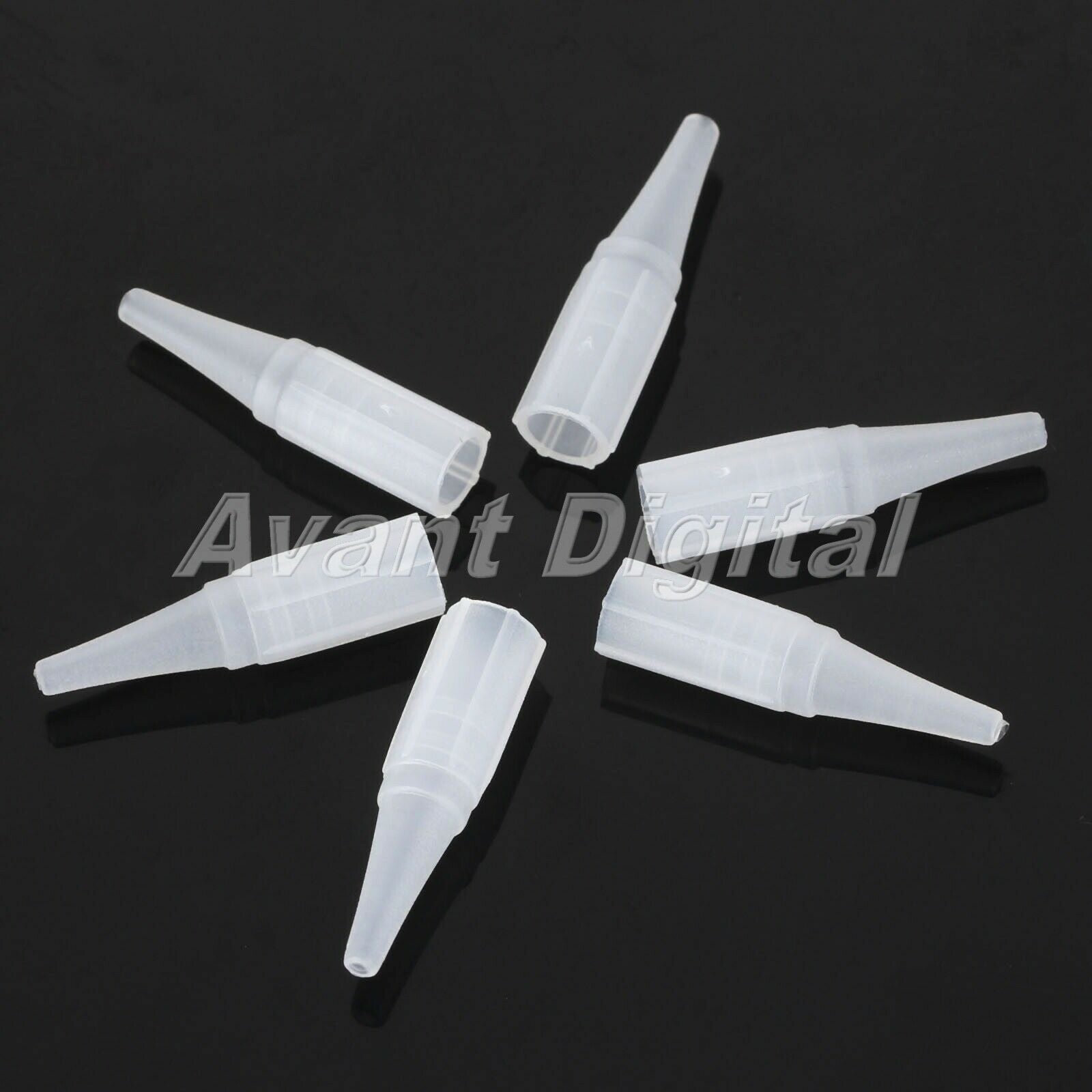 50pcs Pro Permanent Eyebrow Tattoo Needle Tips Round Mouth 7R Tattoo Use Supply