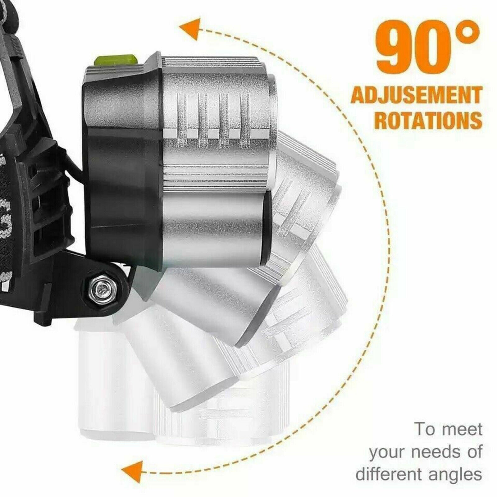 LED 6 Modes Headlamp for Camping Cycling Running Fishing Kids Outdoor 2xXPE