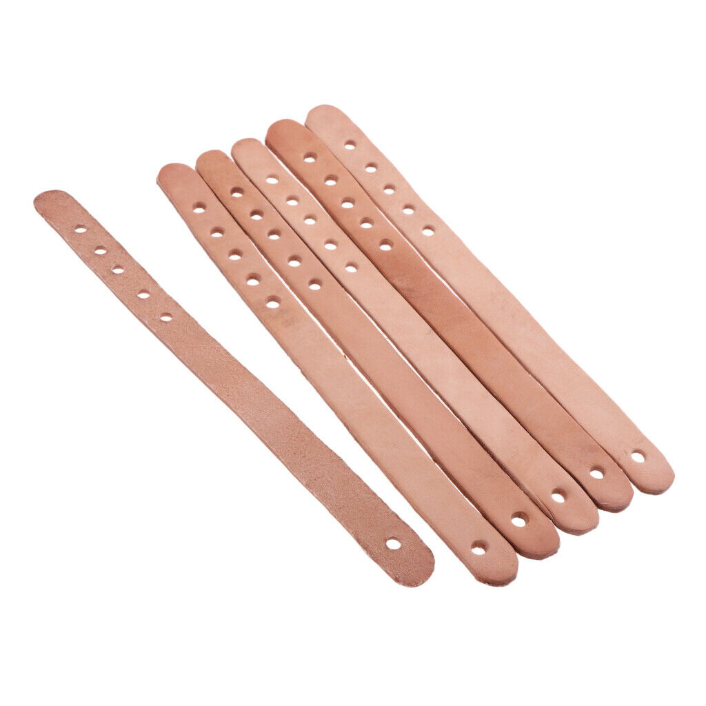 6pcs Pool Eight Ball Billiard Table Pocket Rail Track Slide Leather Belt Set