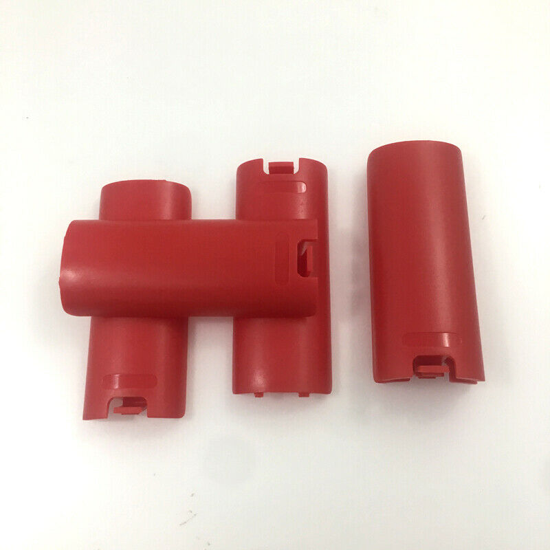 2PCS Red Replacement Battery Shell Cover Case For Nintendo Wii Remote Controller
