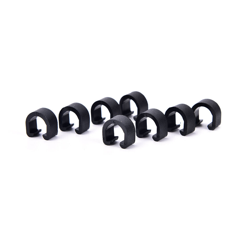 30pcs Black  Bicycle M T B C-Clips Buckle Hose Brake Gear Cable Housing G.l8
