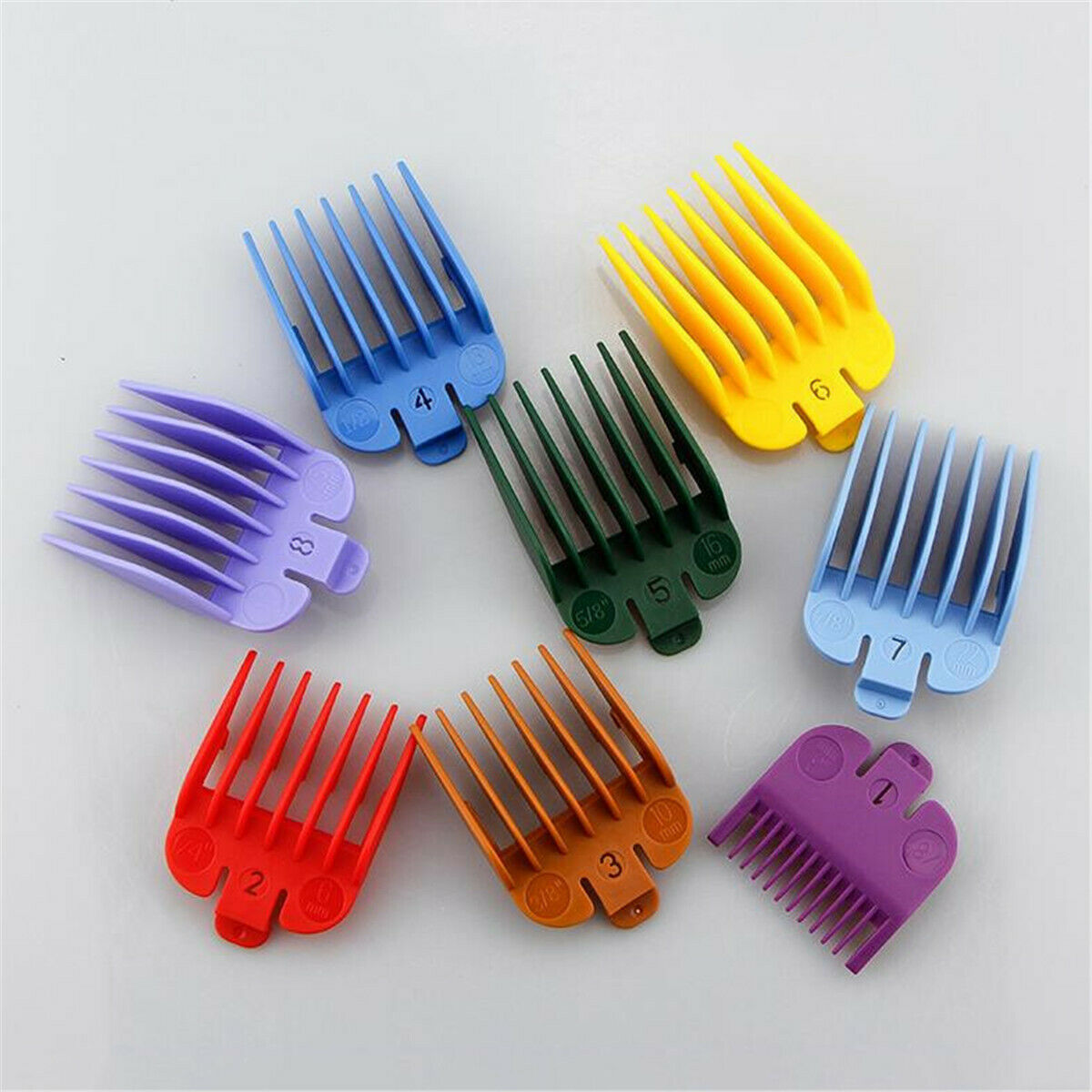 8Pcs/Set Hair Clipper Limit Comb Guide Size Cutting Replacement Tool Accessories