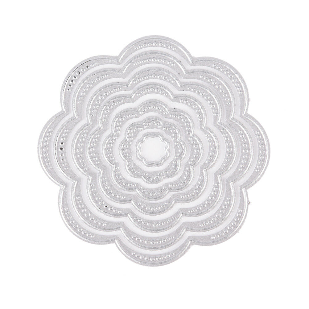 7x Flower Metal DIY Cutting Die Stencil Scrapbook Album Paper Card Emboss.l8