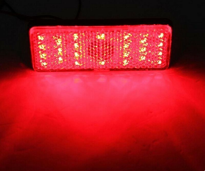 LED Reflector Tail Brake Stop Marker Light Truck Trailer RV ATV Motorcycle RED