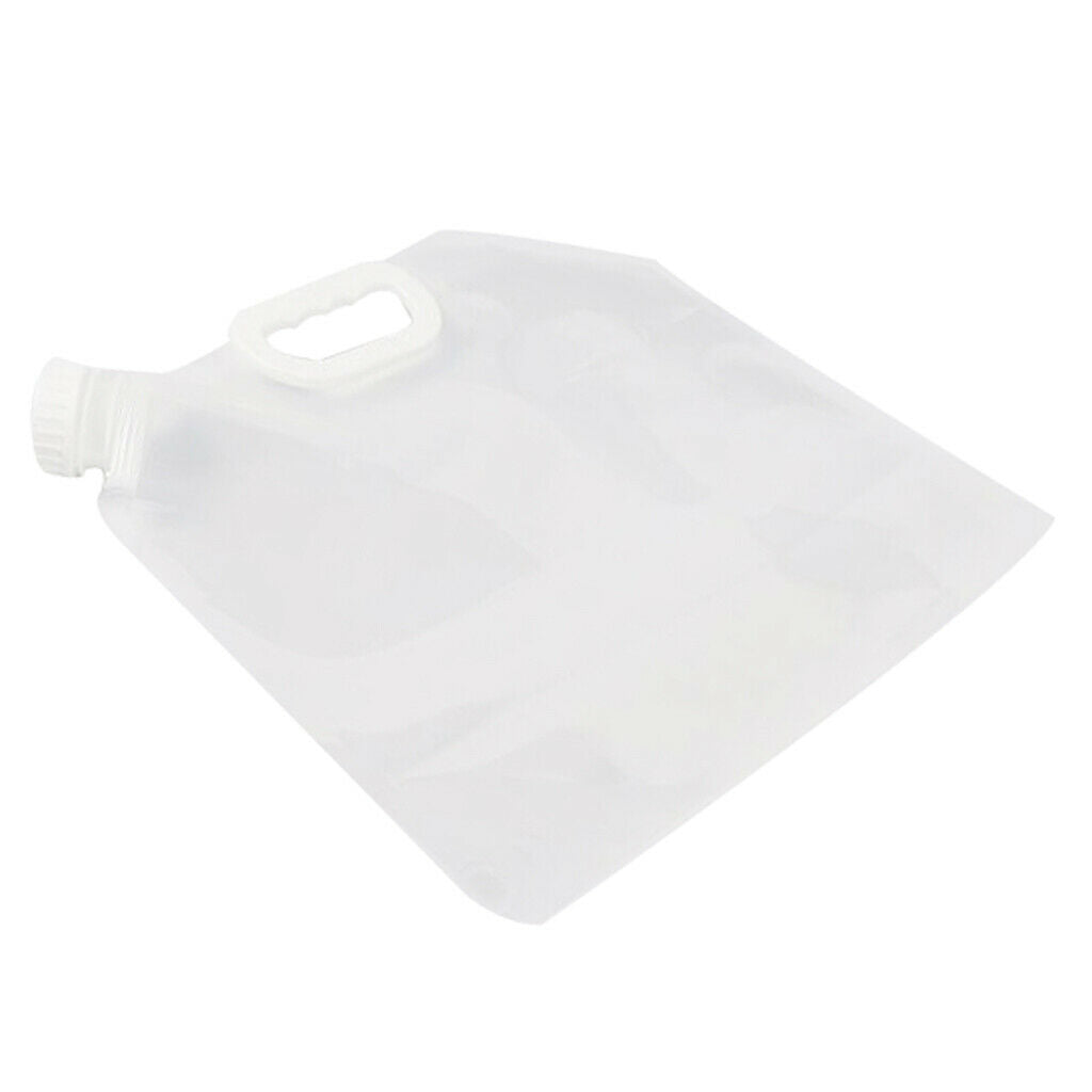 2-piece Clear 10L Collapsible Water Tank Bag for Sport Plastic Food Grade