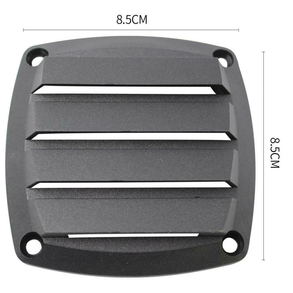 3" Black Plastic Louvered Vents Boat Marine Yacht Hull Air Vent Grill Cover