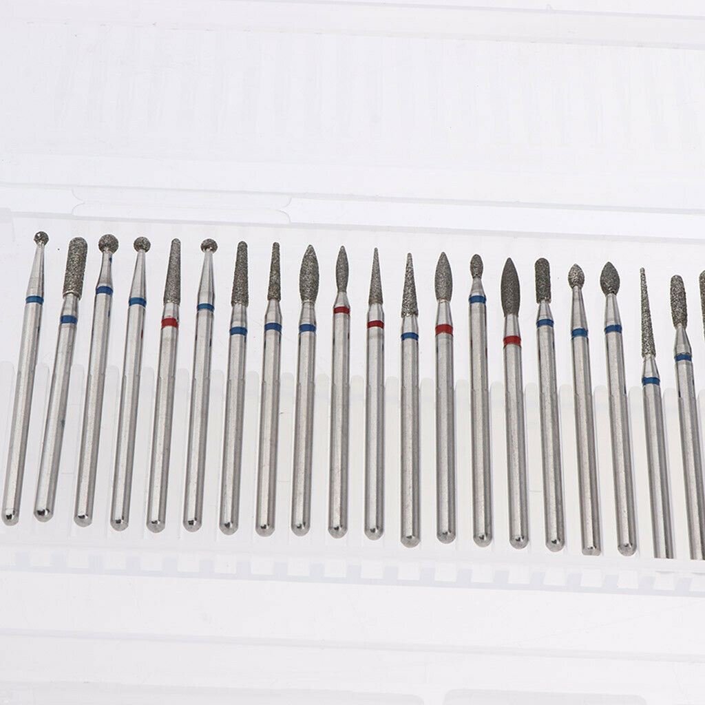 Electric Nail Drill Bit Rotary Burrs Grinding Head Nail Files Bits Kit 30pcs