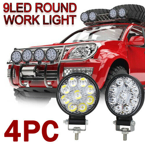 4X 27W 9LED Spot Flood Work Light Bar Offroad Boat Car Tractor Truck SUV Lamp