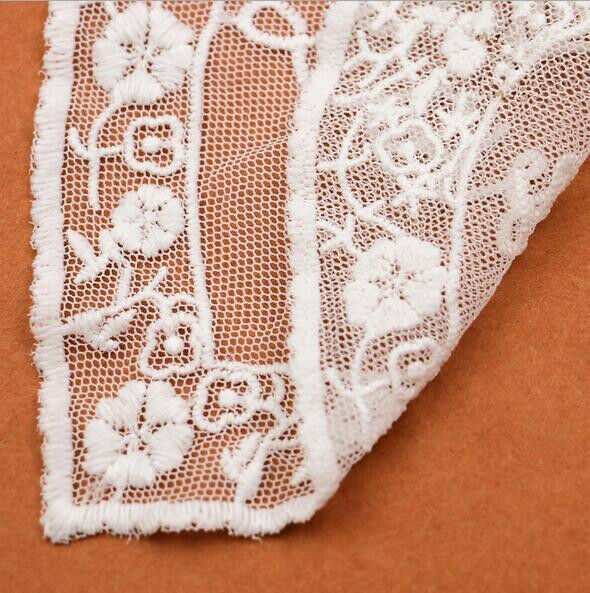 5pcs Heart-shape Net yarn Embroidered Lace Collar curtain/Clothing Accessories